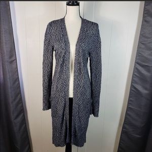 ATHLETA Blue Knit Weekend Wrap Duster Sweater Size Small